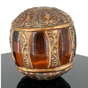 Montefiori Amber Gold Decorative Orb Ball